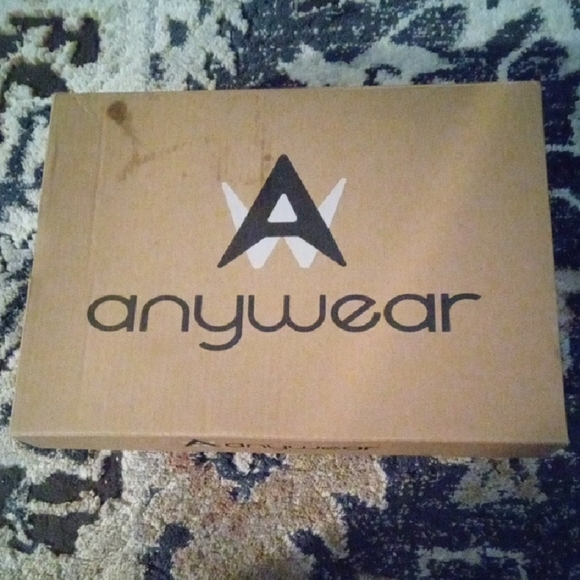 Anywear Women's Floral Clogs - Black and Pink - Picture 4 of 8